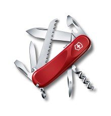 Нож перочинный VICTORINOX Evolution S13, 85 мм, 14 функций, с фиксатором лезвия, красный