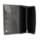 Кошелёк Cross Monaco Black, кожа наппа, гладкая, цвет чёрный, 20 x 11 x 2,5 см