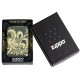 Зажигалка ZIPPO Dragon Design с покрытием Green Matte, латунь/сталь, зеленая, матовая, 38x13x57 мм
