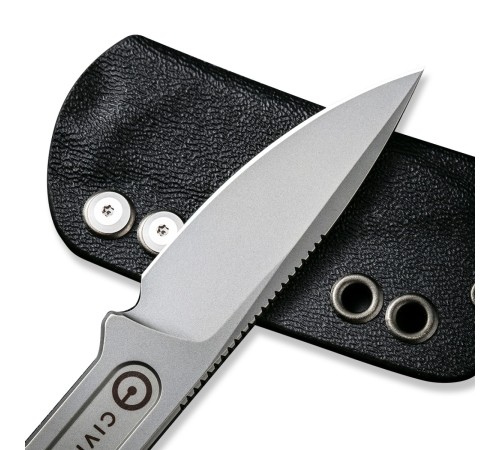 Нож CIVIVI Fixed Blade Circulus 10Cr15CoMoV Steel Stonewashed Ostap Hel Design
