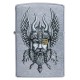 Зажигалка ZIPPO Viking Warrior с покрытием Street Chrome™, латунь/сталь, серебристая, 38x13x57 мм