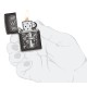 Зажигалка ZIPPO Chess Design с покрытием High Polish Black, латунь/сталь, черная, 38x13x57 мм