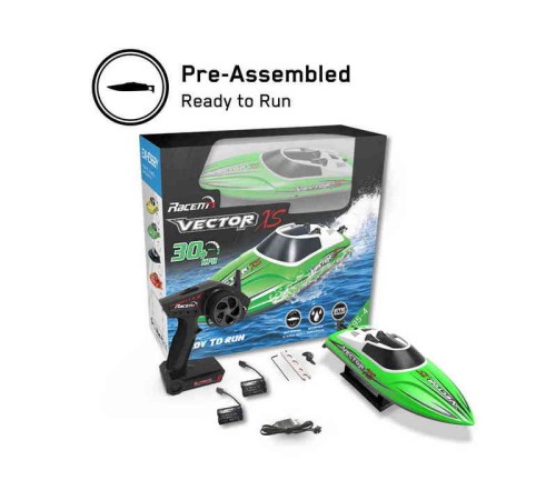 Радиоуправляемый катер Volantex RC Vector XS зеленый 2.4G RTR