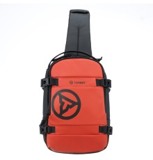 Рюкзак на одно плечо TORBER Xtreme, оранжевый/чёрный, 20 х 8 х 31 см, 5л
