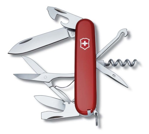 Нож перочинный VICTORINOX Climber, 91 мм, 14 функций, красный