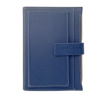 Записная книжка Pierre Cardin в обложке, синяя, 21,5 х 15,5, 3,5 см