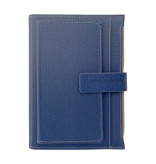 Записная книжка Pierre Cardin в обложке, синяя, 21,5 х 15,5, 3,5 см
