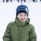 Детская водонепроницаемая шапка DexShell Children Beanie Stripe, DH552BU синяя, DH552BU