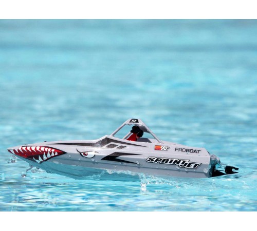 Радиоуправляемый катер ProBoat Sprintjet 9-inch Self-Right Jet Boat (серебряный) RTR