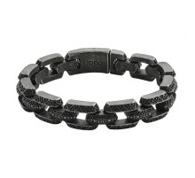 Браслет ZIPPO Antique Link Bracelet, серый, нержавеющая сталь, 22 см