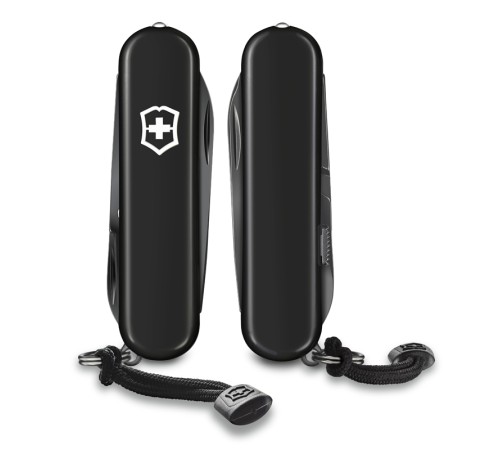 Нож-брелок VICTORINOX Signature Lite Onyx Black, 58 мм, 8 функций, чёрный