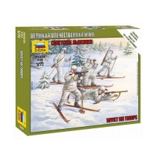 Сборные солдатики ZVEZDA Советские лыжники, 1/72