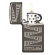 Зажигалка 65th Anniversary Zippo Slim® с покрытием Black Ice®, латунь/сталь, чёрная, 29x10x60 мм