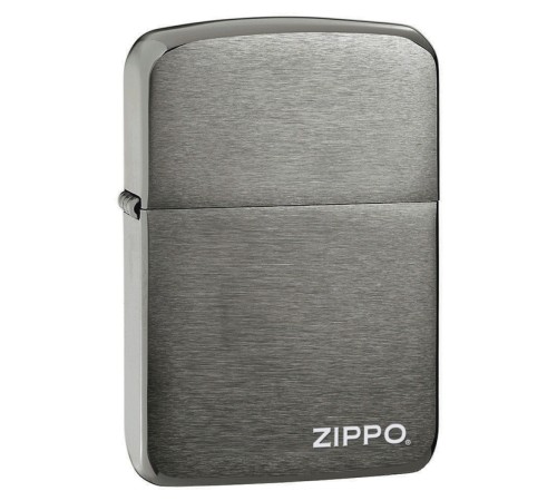 Зажигалка ZIPPO 1941 Replica ™ с покрытием Black Matte, латунь/сталь, чёрная, матовая, 38x13x57 мм