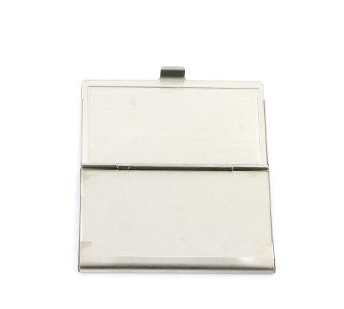 Визитница Pierre Cardin. Корпус- металл, иск.кожа. Размер 9,3 х 6,0 х 0,8 см. Цвет - синий.