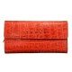 Кошелёк Cross Bebe Coco, кожа наппа фактурная, цвет красный/бежевый, 19,5 х 10,5 х 3 см