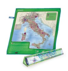 Салфетка из микрофибры для натирки стекла Soiree Home Italy Wine Map