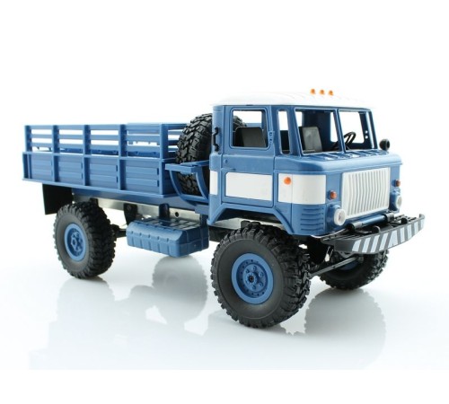 Р/У машина WPL ГАЗ-66 грузовая (синяя) 1/16+акб 2.4G RTR
