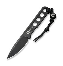 Нож CIVIVI Fixed Blade Circulus 10Cr15CoMoV Steel Black Stonewashed Handle Ostap Hel Design