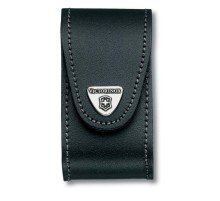 Чехол на ремень VICTORINOX для ножей 91 мм толщиной 5-8 уровней, с клипсой, кожаный, чёрный