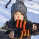 Водонепроницаемые детские варежки Dexshell Children mittens, оранжевые DG536M
