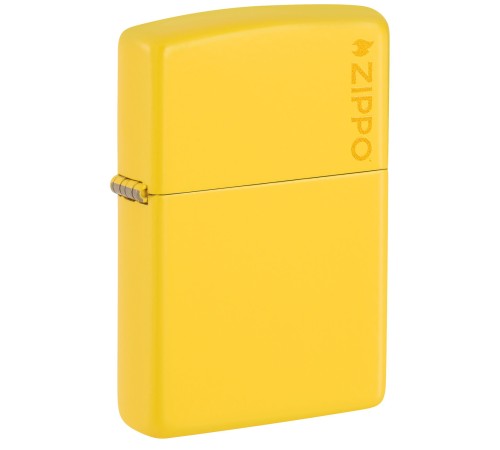 Зажигалка ZIPPO Classic с покрытием Sunflower, латунь/сталь, желтая, глянцевая, 38x13x57 мм