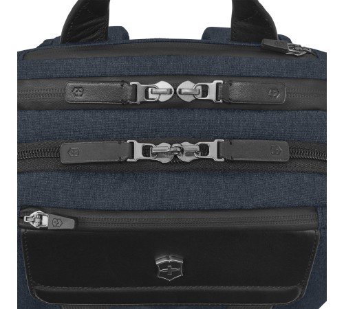 Рюкзак VICTORINOX Architecture Urban 2 Deluxe Backpack 15”, синий, полиэстер/кожа, 31x23x46 см, 23 л