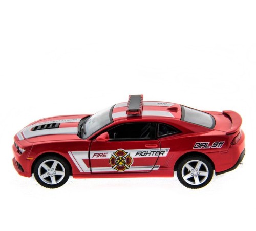 Машина Kinsmart 1:38 Chevrolet Camaro 2014 (Police/Fire) инерция (1/12шт.) б/к