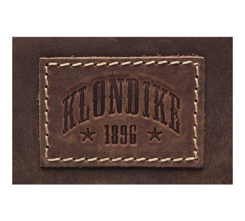 Сумка KLONDIKE Native, натуральная кожа в коричневом цвете, 44 х 10 х 33 см