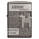 Зажигалка ZIPPO Classic с покрытием Black Ice®, латунь/сталь, чёрная, глянцевая, 38x13x57 мм