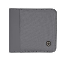 Бумажник VICTORINOX Travel Essentials Bi-Fold Wallet, с защитой от сканирования RFID, серый, полиэстер, 11x2x10 см