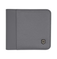 Бумажник VICTORINOX Travel Essentials Bi-Fold Wallet, с защитой от сканирования RFID, серый, полиэстер, 11x2x10 см