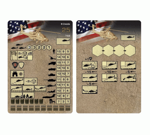 Сборная модель ZVEZDA Американский вертолёт Апач, 1/144