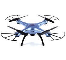 Р/У квадрокоптер Syma X5HW (голубой) с FPV трансляцией Wi-Fi, барометр 2.4G RTF