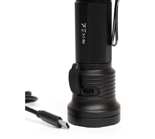Ручной фонарь SKYWOODS MYSTIC, 3000 люмен, USB-Type C, холодный свет, IP67