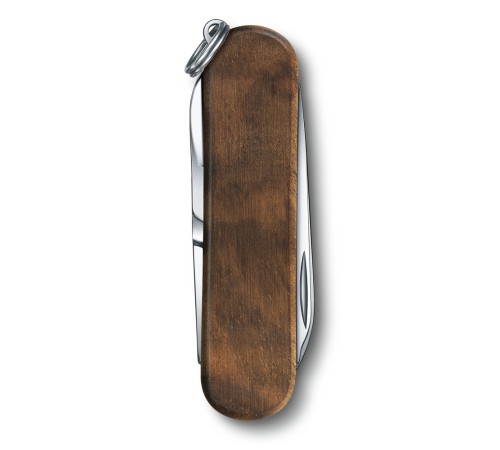 Нож-брелок VICTORINOX Classic SD, 58 мм, 5 функций, деревянная рукоять