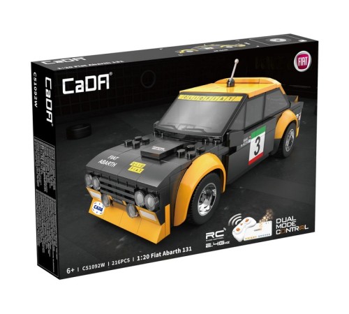 Радиоуправляемый конструктор CaDA спортивная машинка Fiat Abarth 131 1/24 (216 деталей)