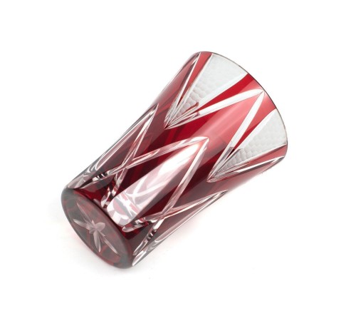 Стакан TAJIMA GLASS Звездные грани 240 мл, медно-красный