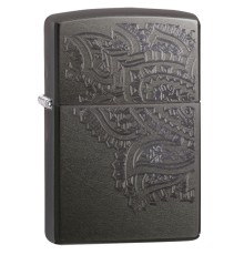 Зажигалка ZIPPO Classic с покрытием Gray, латунь/сталь, серая, матовая, 38x13x57 мм