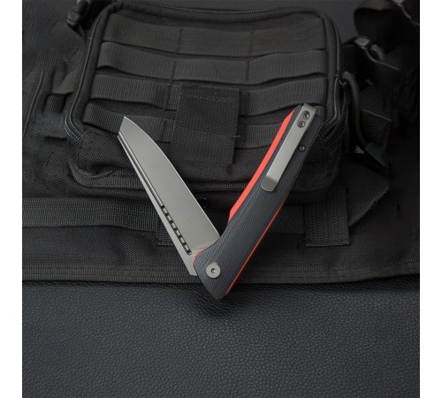 Нож Bestech Slyther сталь 14C28N, рукоять G10 черно-красная