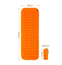 Коврик Naturehike спальный одноместный NH19Z032-P FC-10  оранжевый, 6976023922541