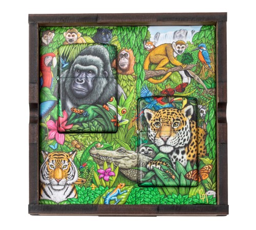 Набор из двух зажигалок ZIPPO Загадки леса с покрытием Glow-in-the-Dark Green, зелёные, глянецевые