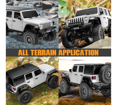 Радиоуправляемый краулер Volantex RC 787-1 белый 4WD 2.4G 1/24 RTR