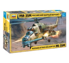 Сборная модель ZVEZDA Российский ударный вертолет Ми-35М, 1/48