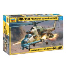 Сборная модель ZVEZDA Российский ударный вертолет Ми-35М, 1/48