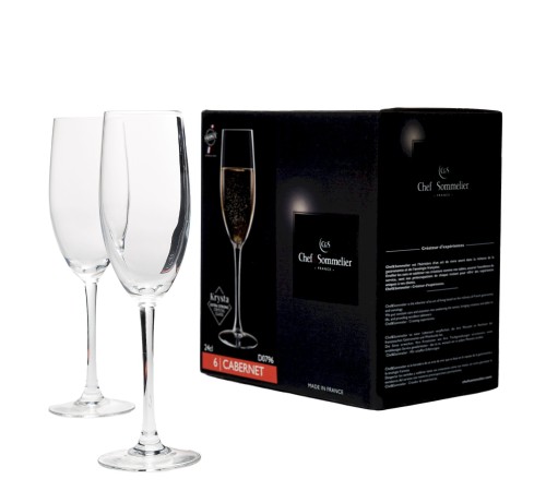Бокалы для игристых Chef&Sommelier Cabernet 240 мл. / 6 шт. в п/у.