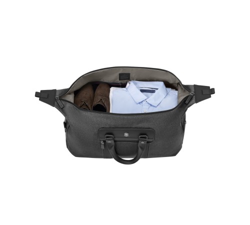 Дорожная сумка VICTORINOX Architecture Urban 2 Weekender, серый, полиэстер/кожа, 24x56x30 см, 45 л