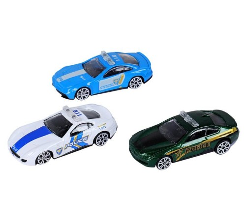 Набор металлических машинок AUTODRIVE Гоночные машины 3шт. в/к 23*9,4*4см.
