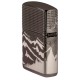 Зажигалка ZIPPO Armor™ с покрытием High Polish Black Ice®, латунь/сталь, чёрная, 38x13x57 мм