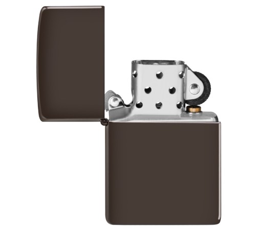 Зажигалка ZIPPO Classic с покрытием Brown Matte, латунь/сталь, коричневая, матовая, 38x13x57 мм
